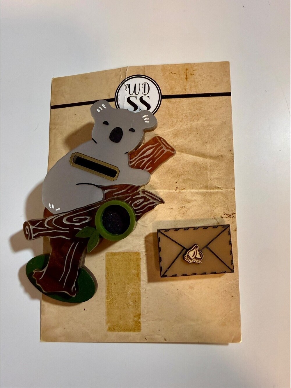 Koala Post Box Brooch Set Winnifred's Daughter Australian Wildlife Marsupial Pin